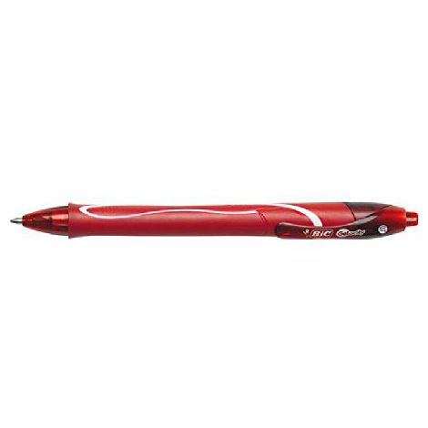 Długopis Bic Gelocity Dry 0.7mm szybkoschnący dla leworęcznych Czerwony - 2